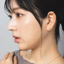 K18post クラフトハートピアス