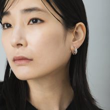 Pt900post ドロップフープピアス ラージ