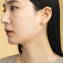 K18post クラフトハートピアス