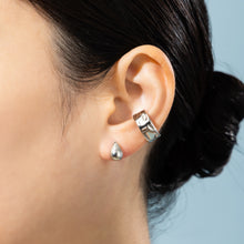 Pt900post クラフトドロップピアス