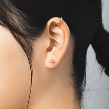 K18post クラフトフラワーピアス