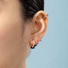 Silver925 ヘキサゴンフープピアス