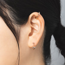 K18post クラフトハートピアス