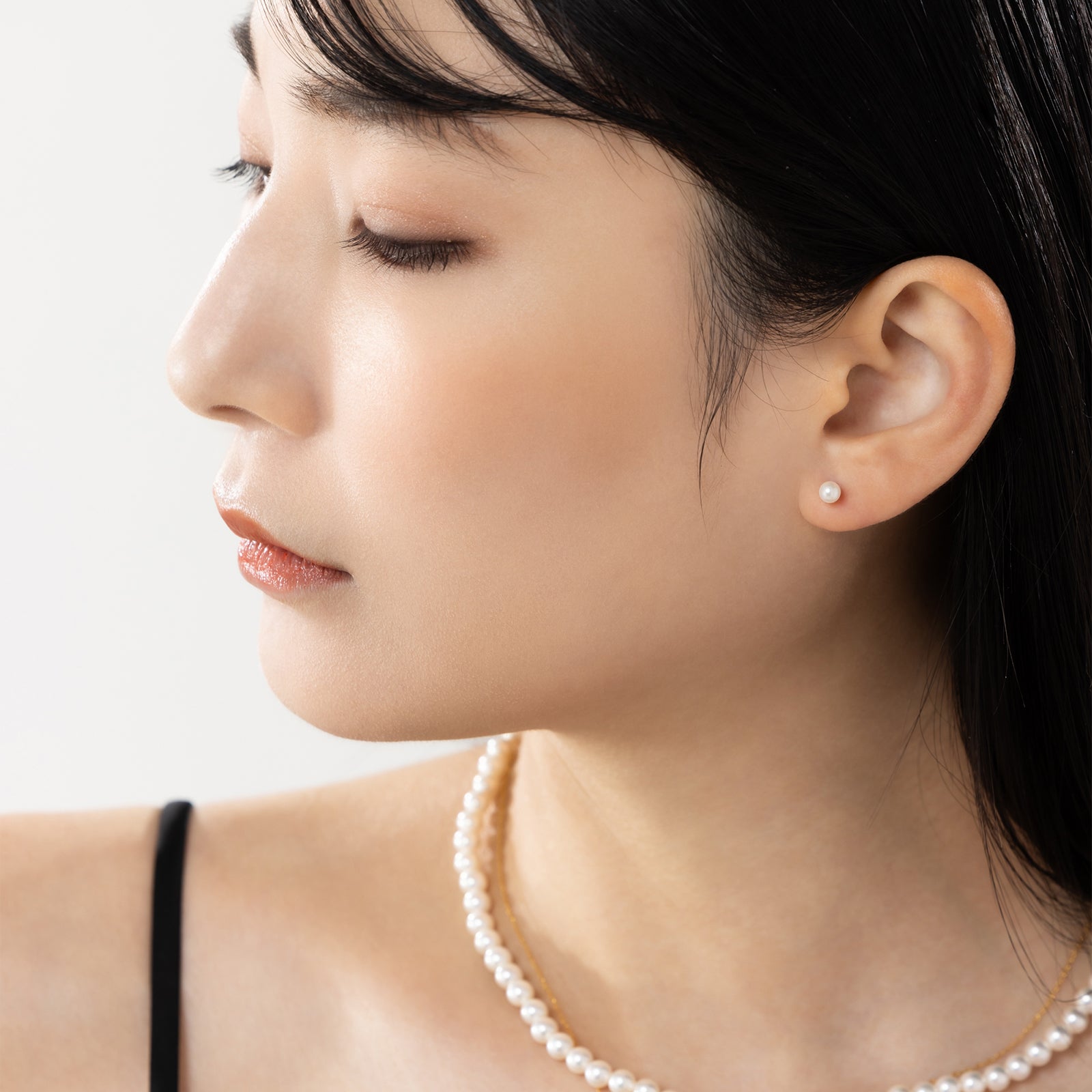 144P∞【特割】パールピアス　真珠　白　スタッド式　S925　K18コート 144P∞【特割】パールピアス真珠白スタッド式S925K18コート