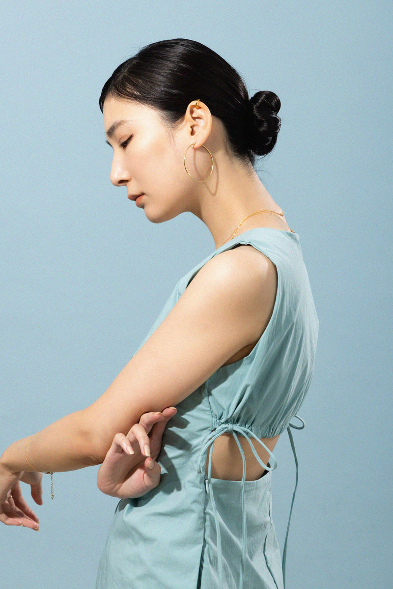 Resin post フープピアス 6サイズ×3カラー