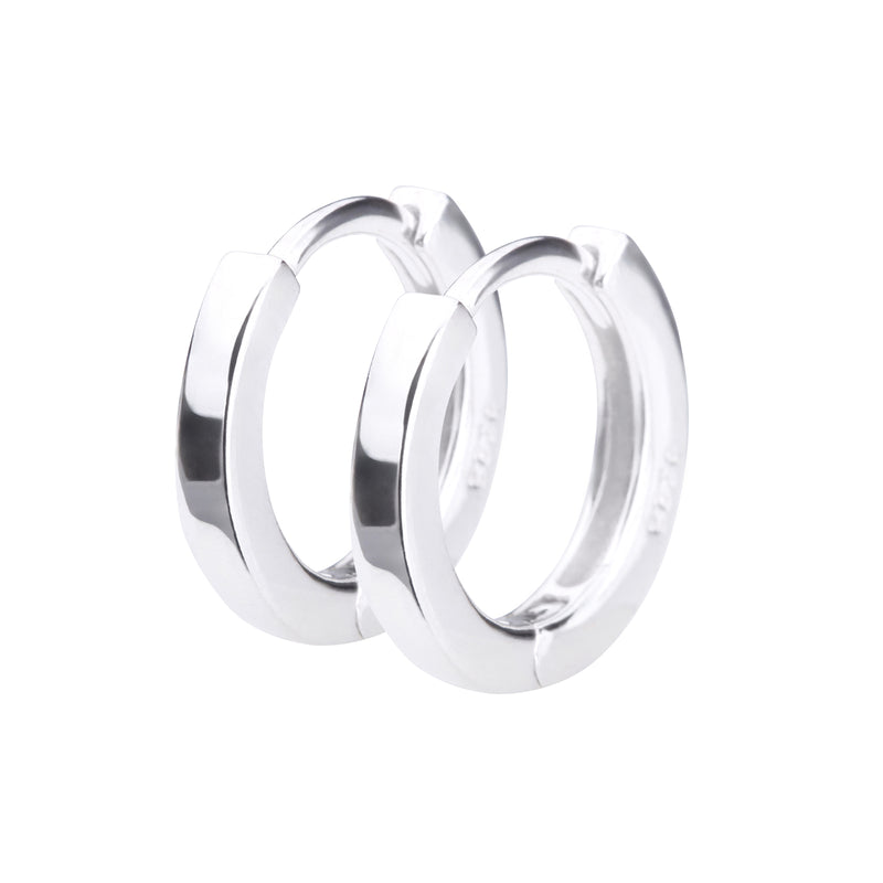 Silver925 プレーンフープピアス スモール