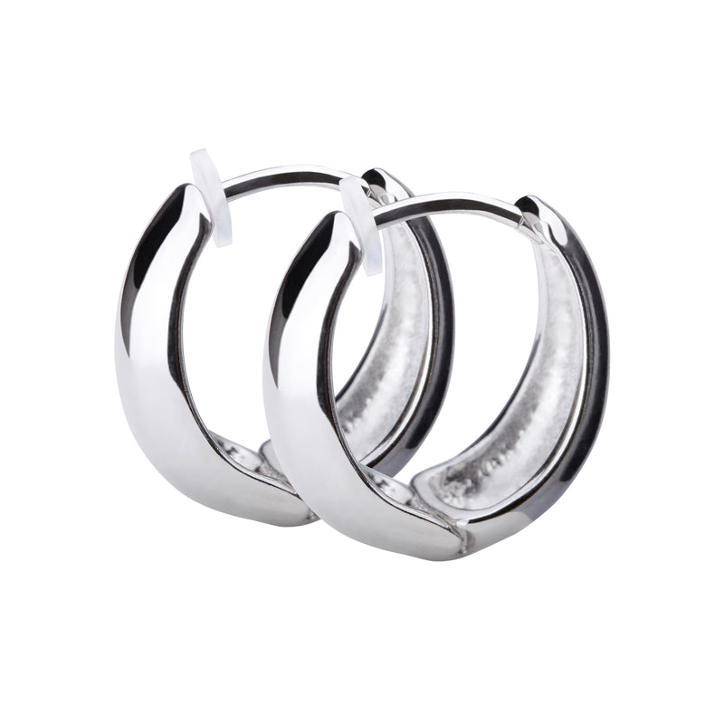 Pt900post ドロップフープピアス ミディアム