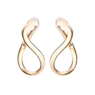 K18post ツイステッドフープピアス