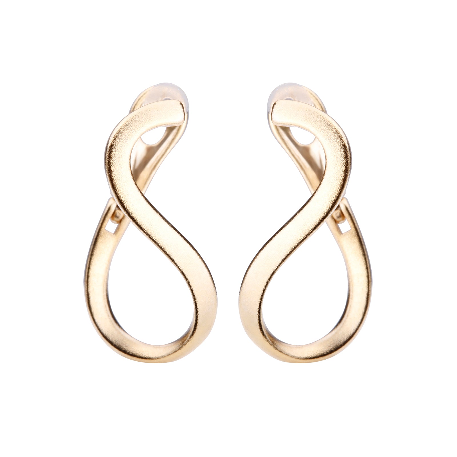 K18post ツイステッドフープピアス