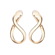 K18post ツイステッドフープピアス