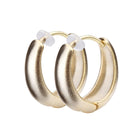 K18post ドロップフープピアス ミディアム