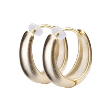 K18post ドロップフープピアス ミディアム