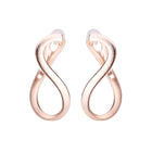 K18post ツイステッドフープピアス