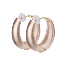 K18post ドロップフープピアス ミディアム