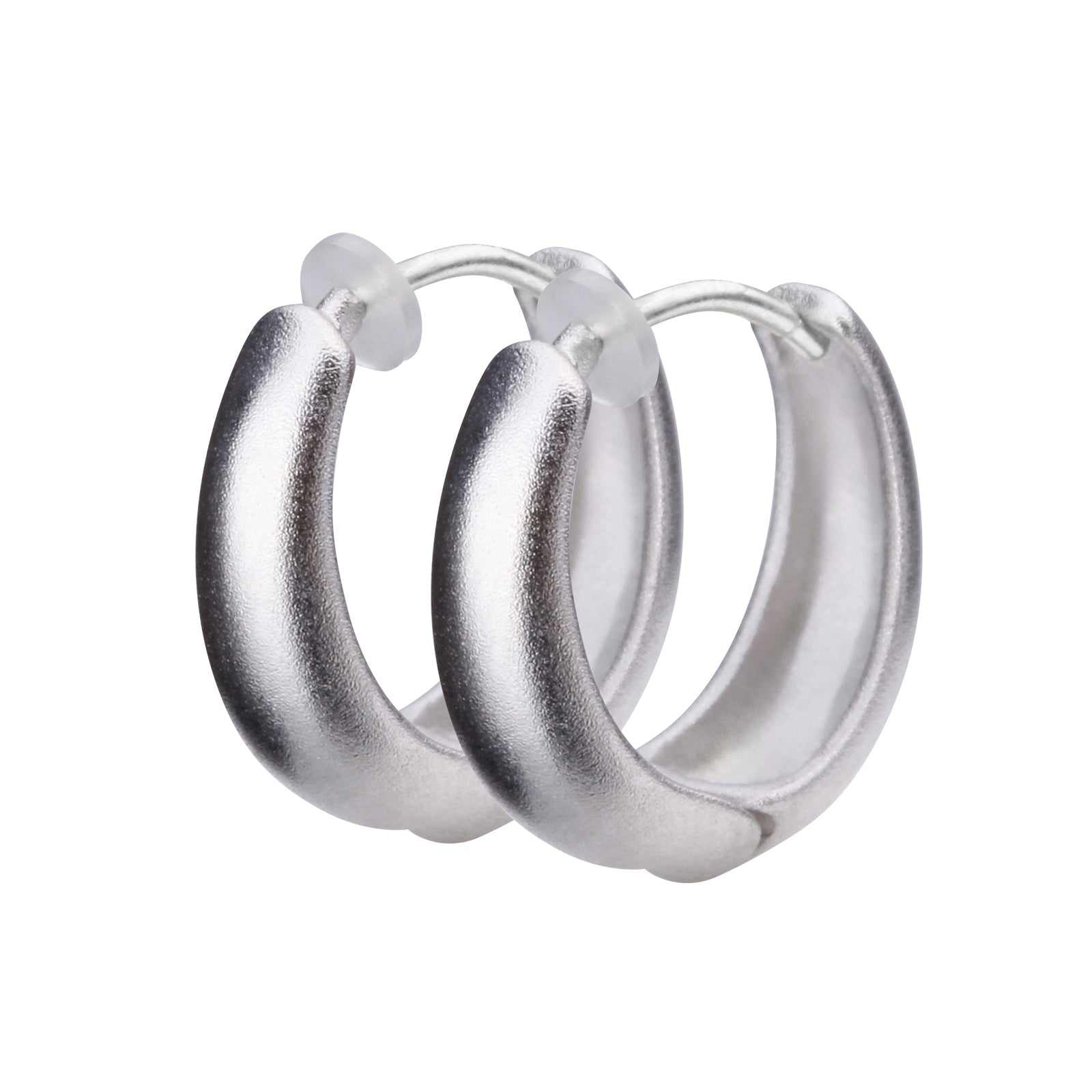 Pt900post ドロップフープピアス ミディアム