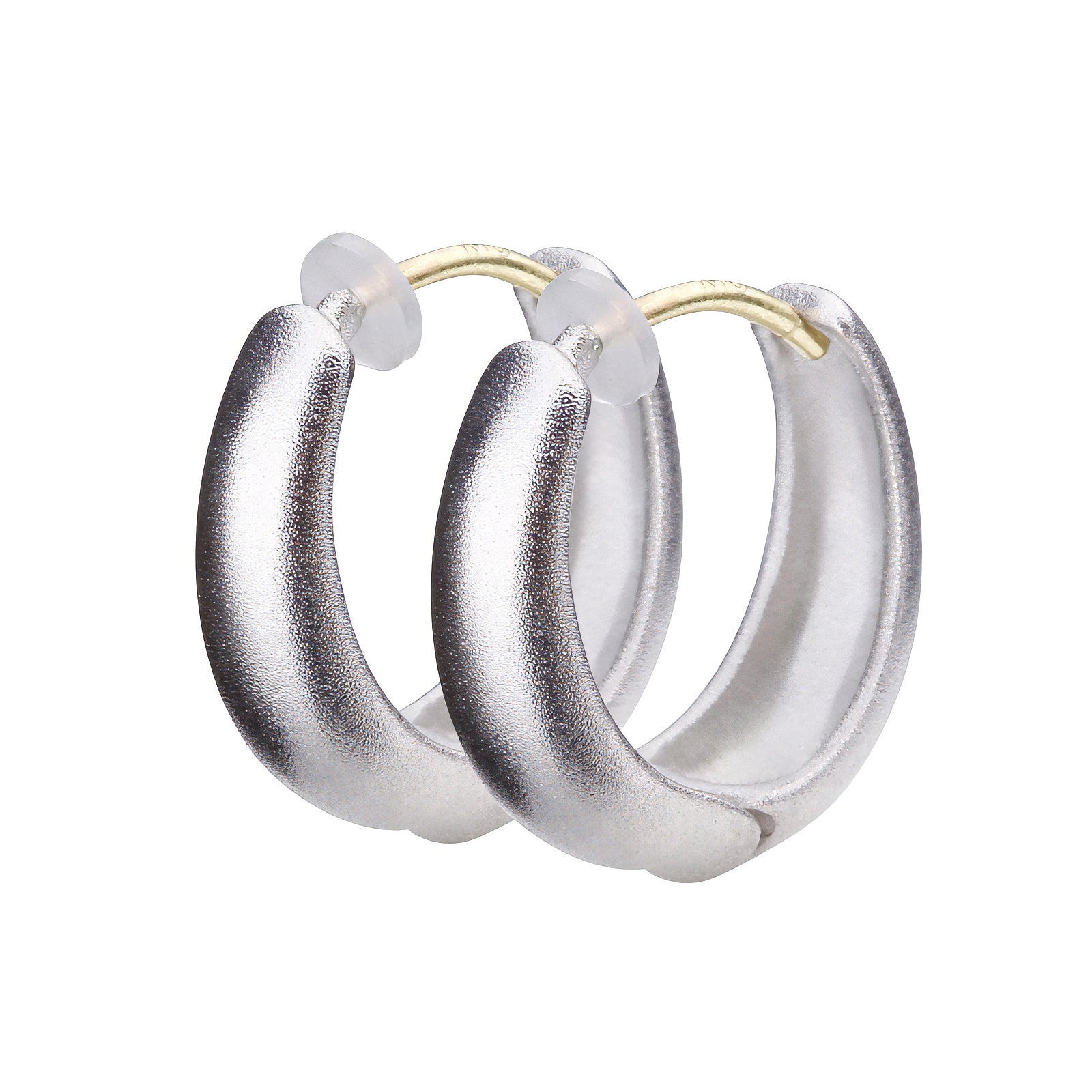 K18post ドロップフープピアス ミディアム