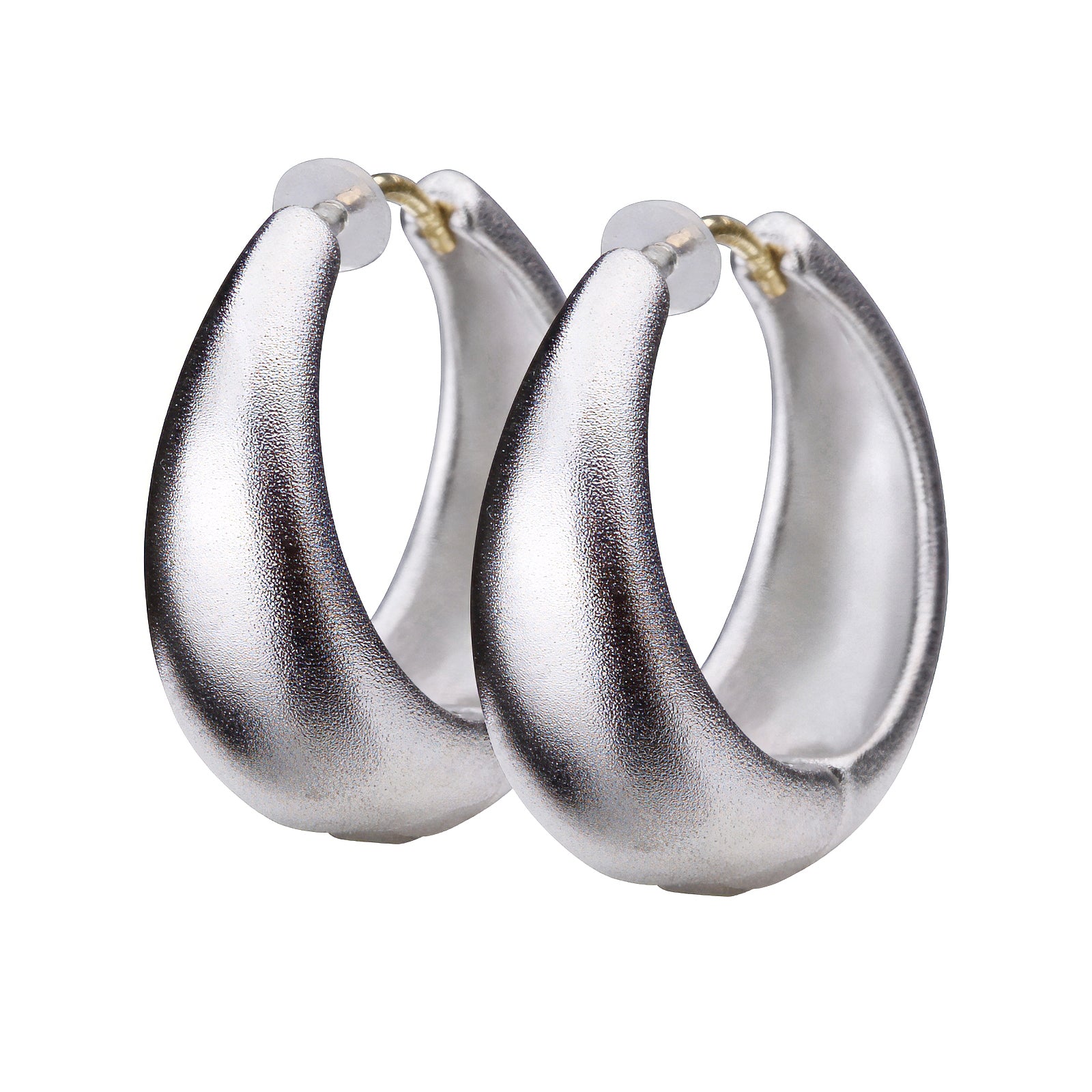 K18post ドロップフープピアス ラージ