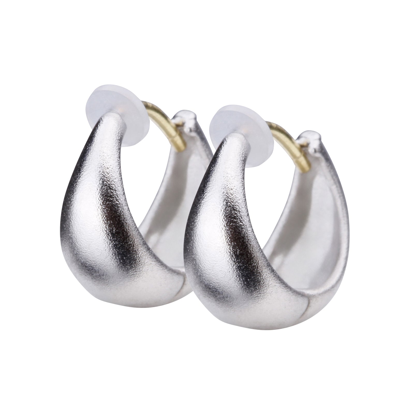 K18post ドロップフープピアス スモール