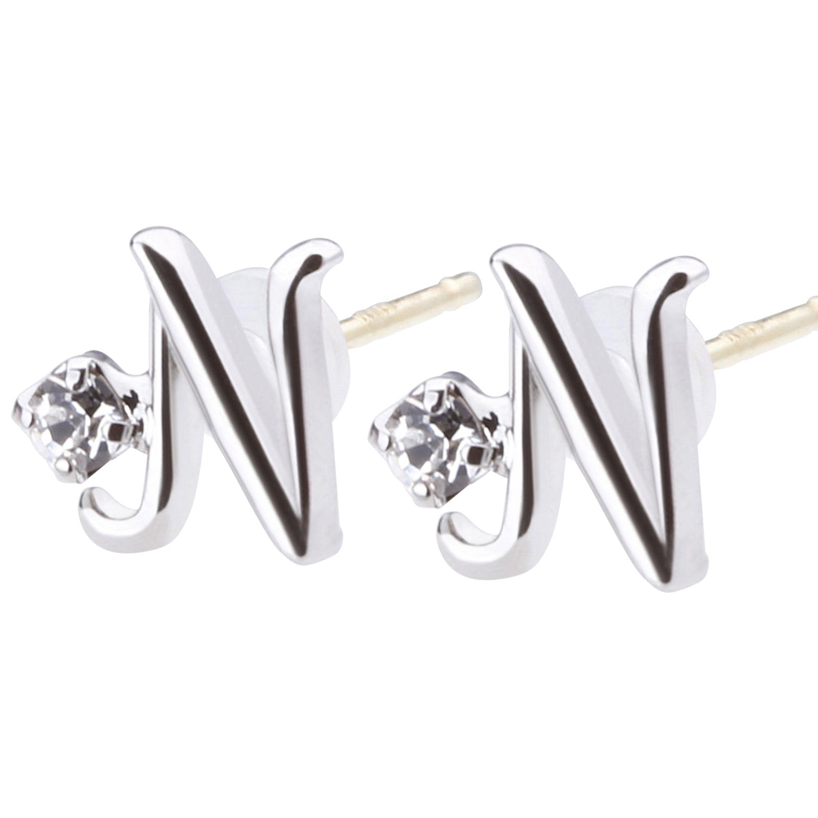 K18post イニシャルピアス