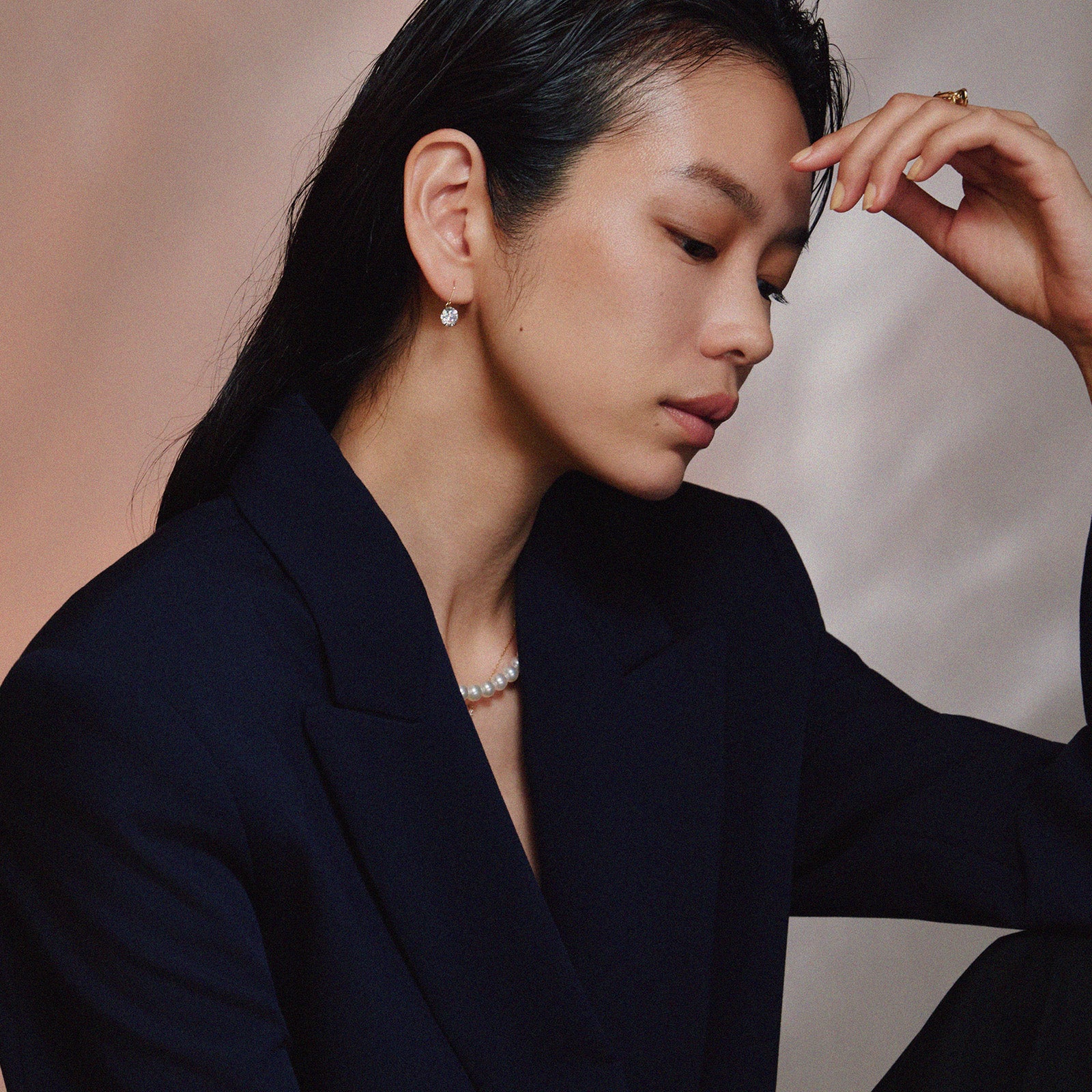 5サイズ×3コーティング キュービックジルコニアフックピアス