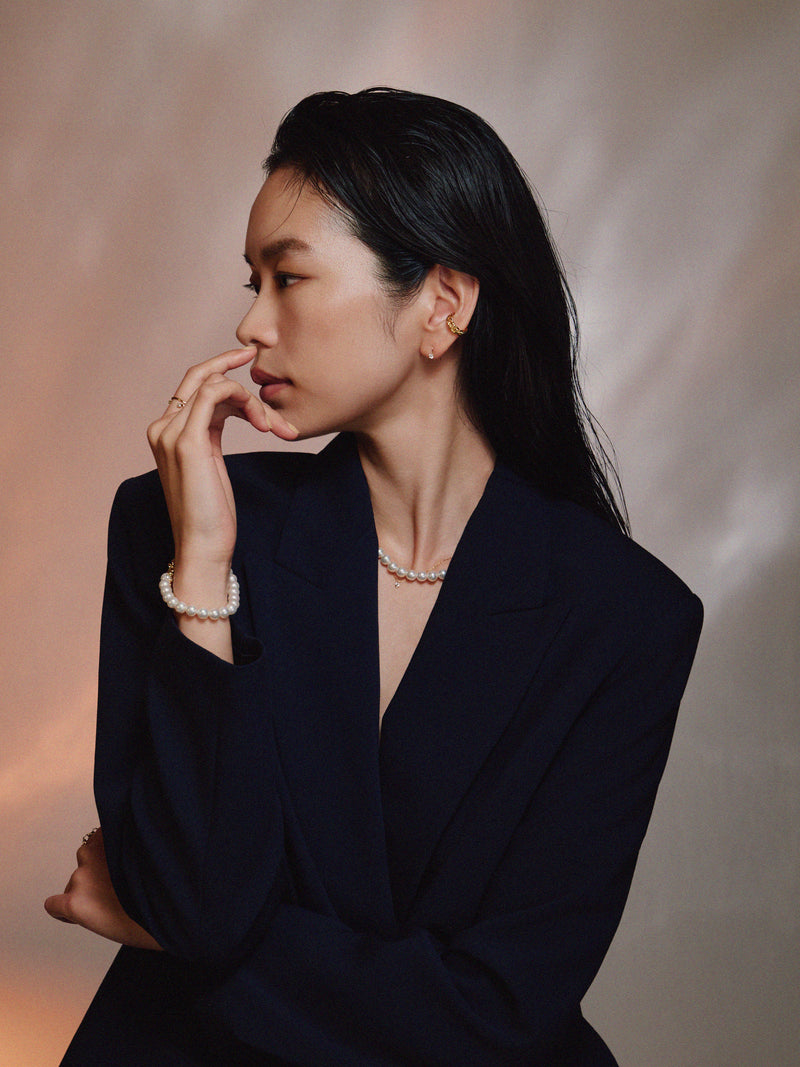 3サイズ×3コーティング キュービックジルコニアフックピアス