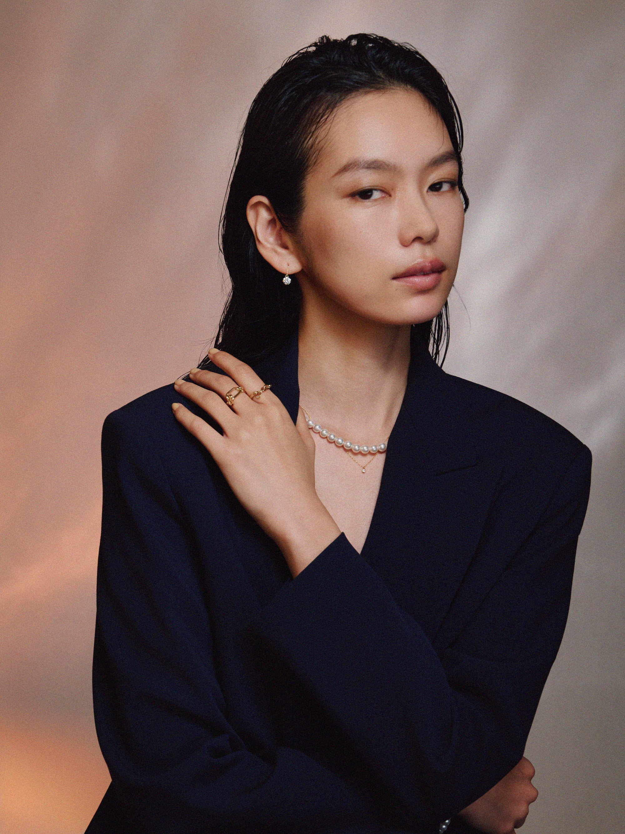 5サイズ×3コーティング キュービックジルコニアフックピアス