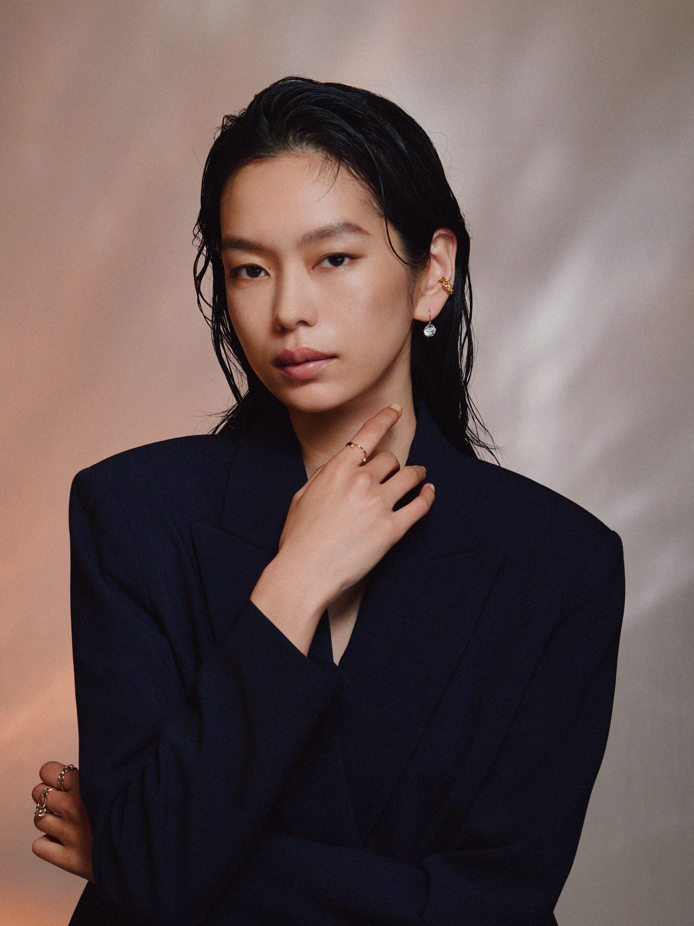 5サイズ×3コーティング キュービックジルコニアフックピアス