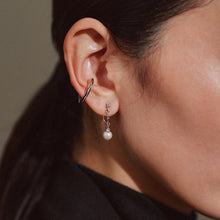 セミサークルパールイヤリング