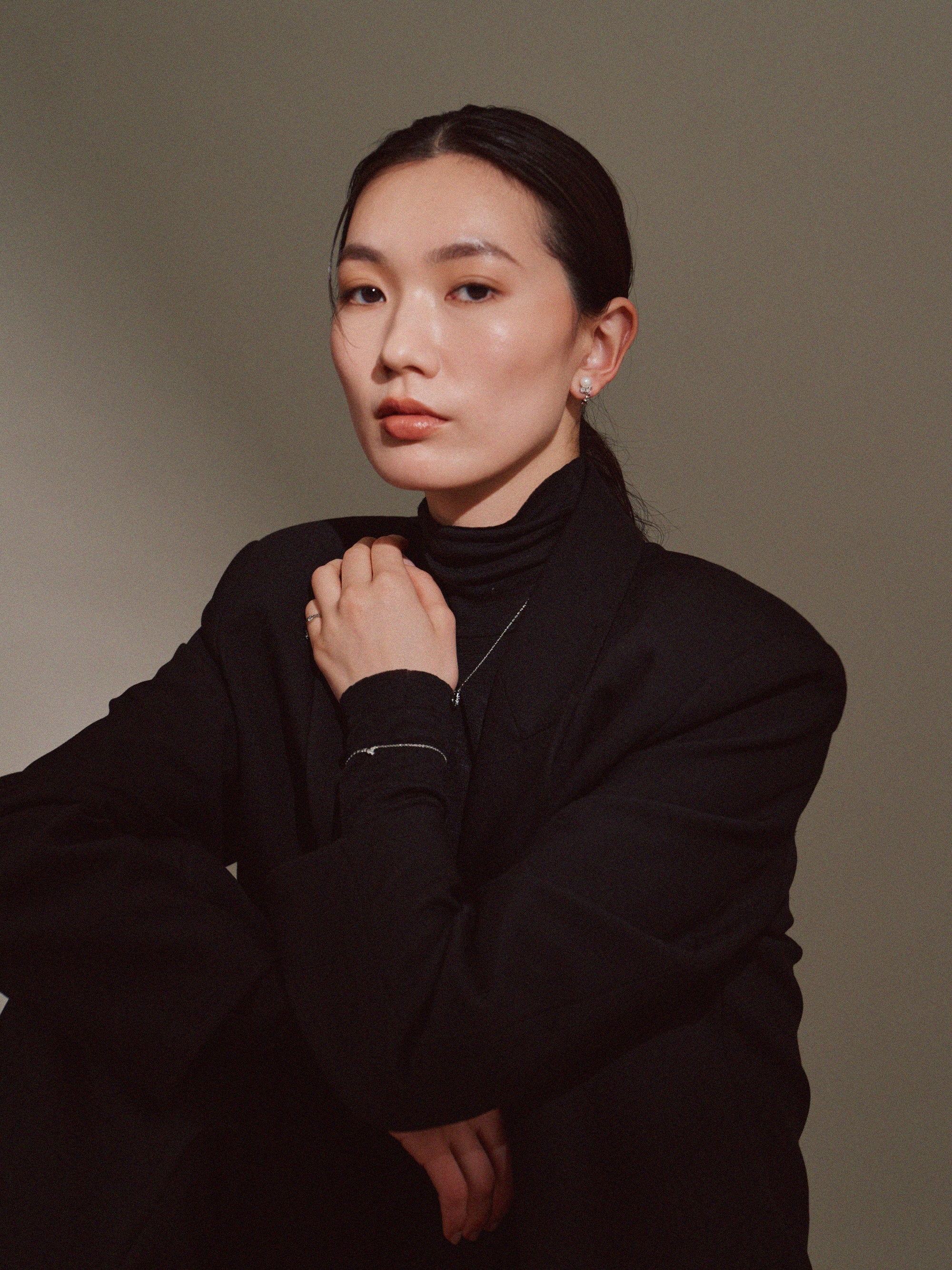 シェルパールビジューイヤリング