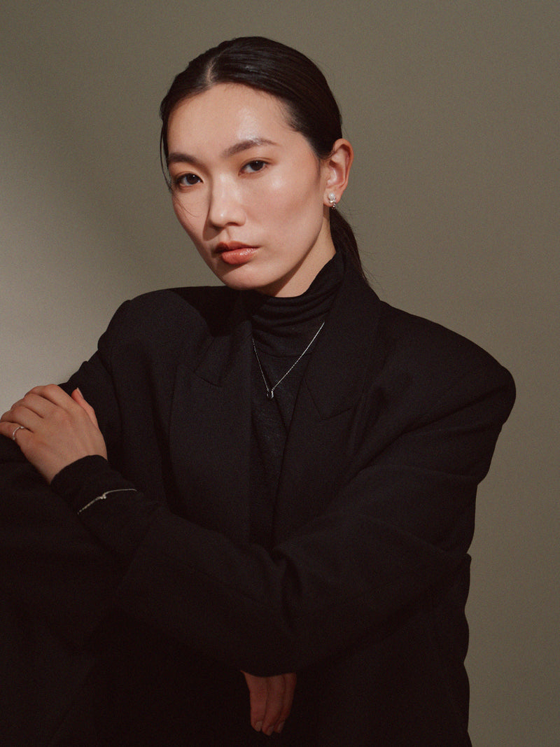 シェルパールビジューイヤリング