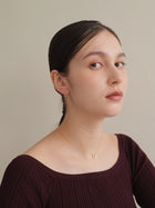 メタルバーイヤリング