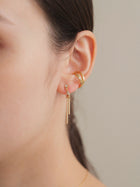 メタルバーイヤリング