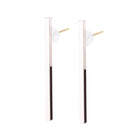 K18post スティックピアス 4デザイン×3カラー