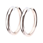 Pt900post プレーンフープピアス