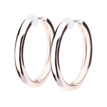 Pt900post プレーンフープピアス