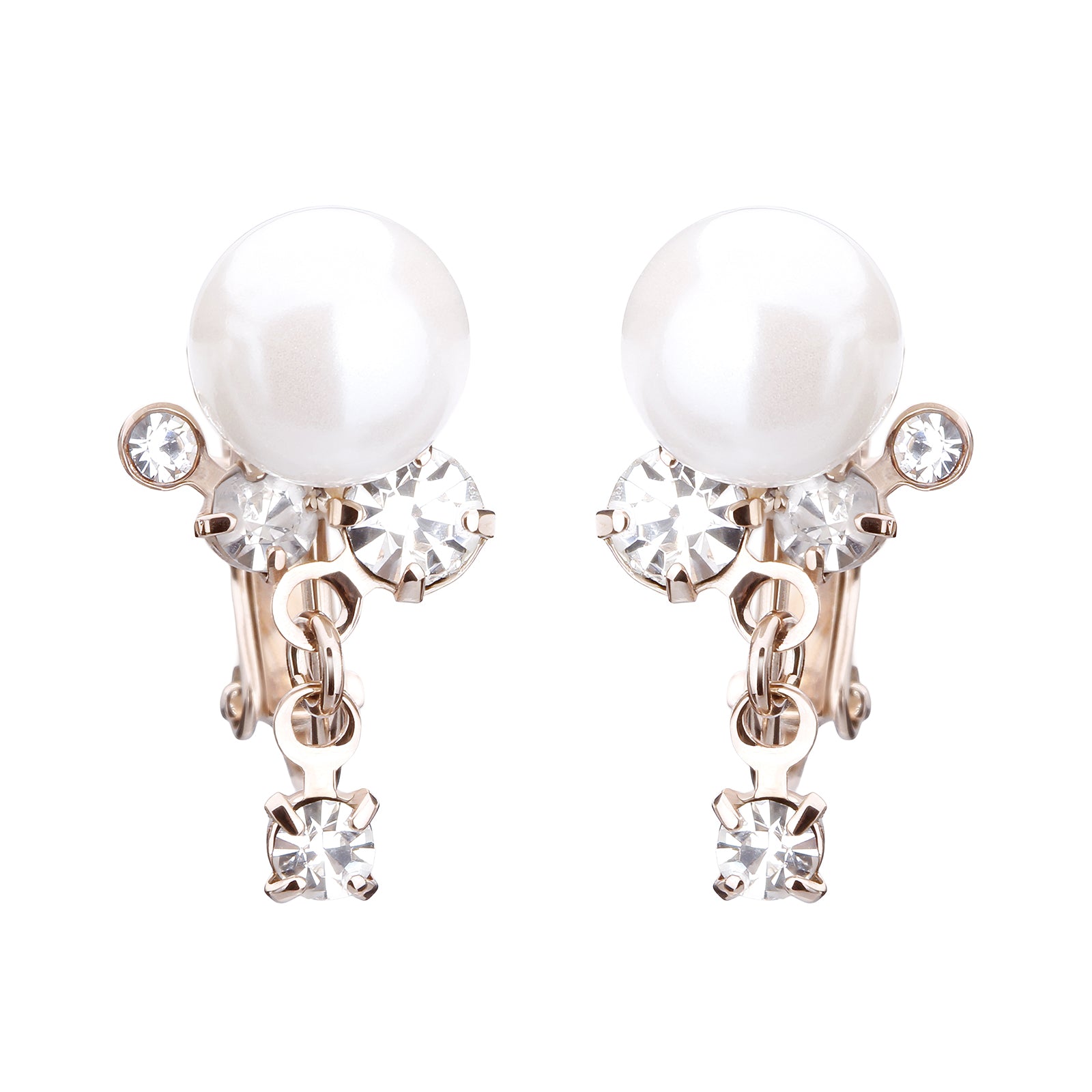 シェルパールビジューイヤリング