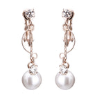 セミサークルパールイヤリング