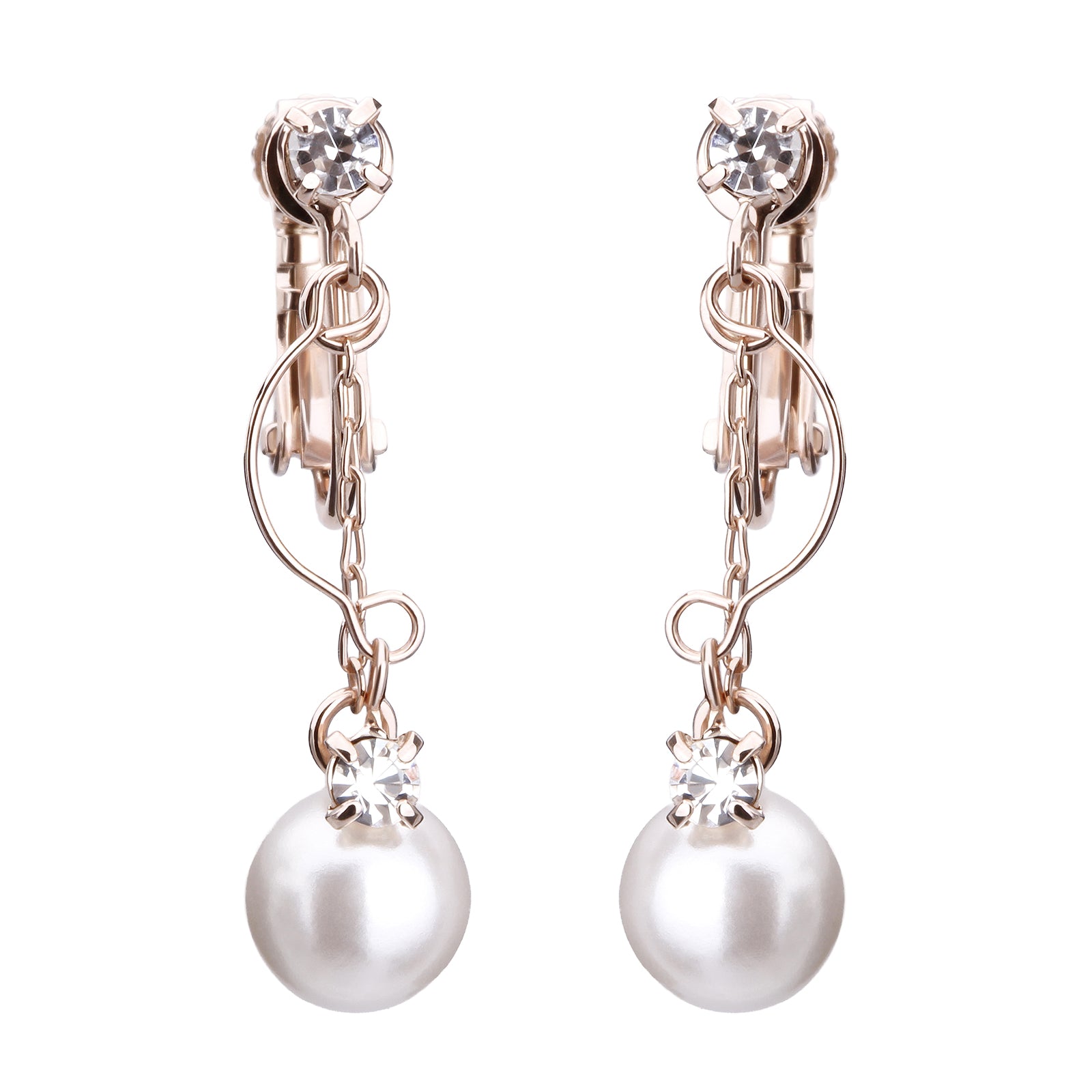 セミサークルパールイヤリング