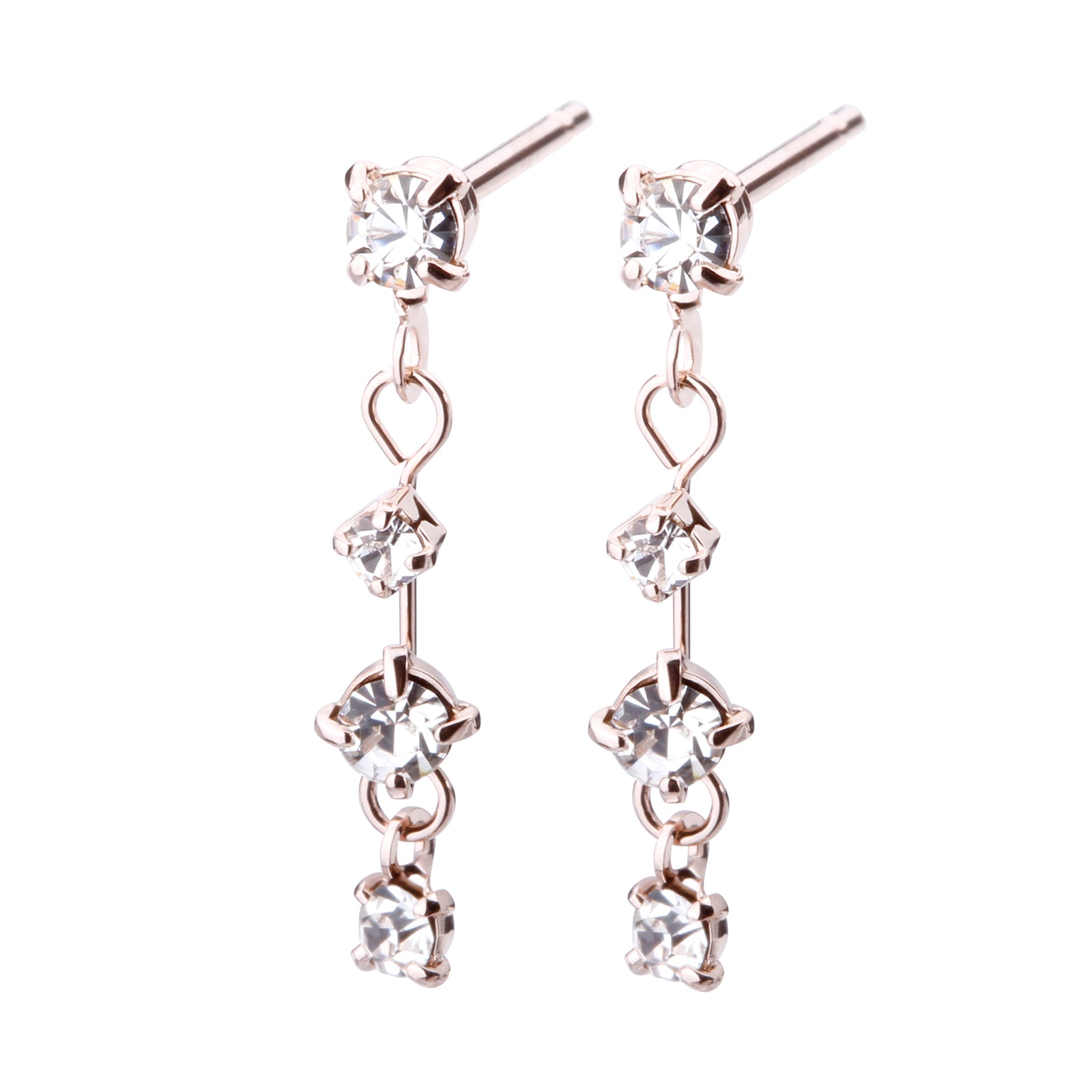 クリスタルビジューピアス