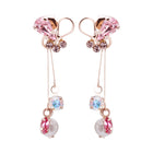 Preciosa Crystal フルールノットビジューピアス