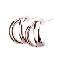 K18post フォークドピアス ミディアム