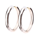 K18post シンプルプレーンフープピアス