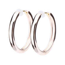 K18post シンプルプレーンフープピアス