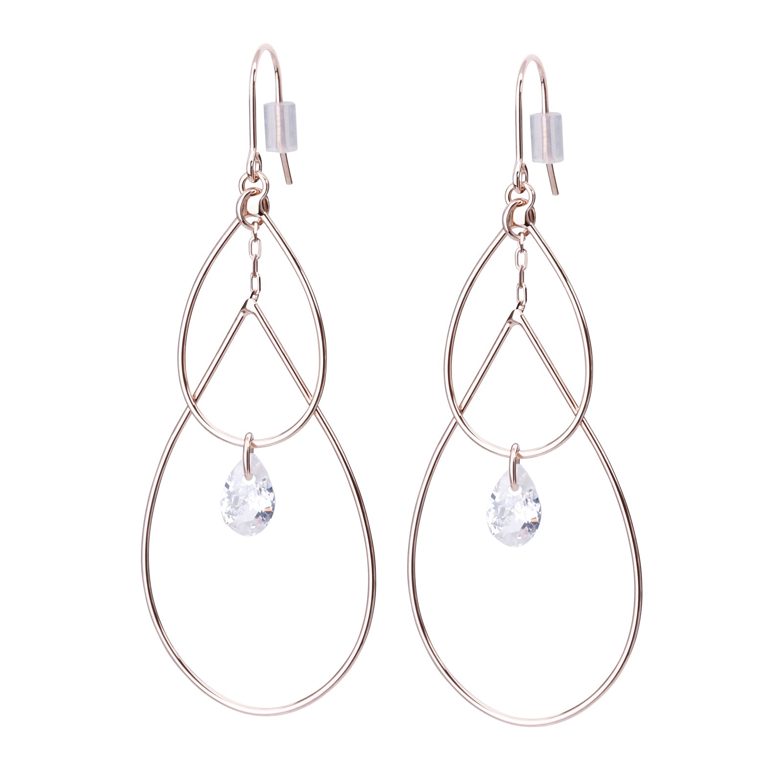 ドロップ＆キュービックピアス