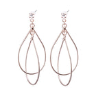 Pt900post ドロップフレームピアス