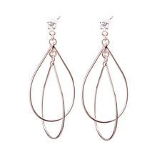 Pt900post ドロップフレームピアス