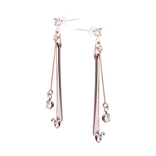 K18post メタルバー&ビジューピアス