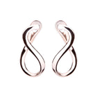 K18post ツイステッドフープピアス