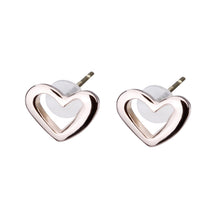 K18post オープンハートピアス