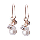 パール＆ビジューフックピアス